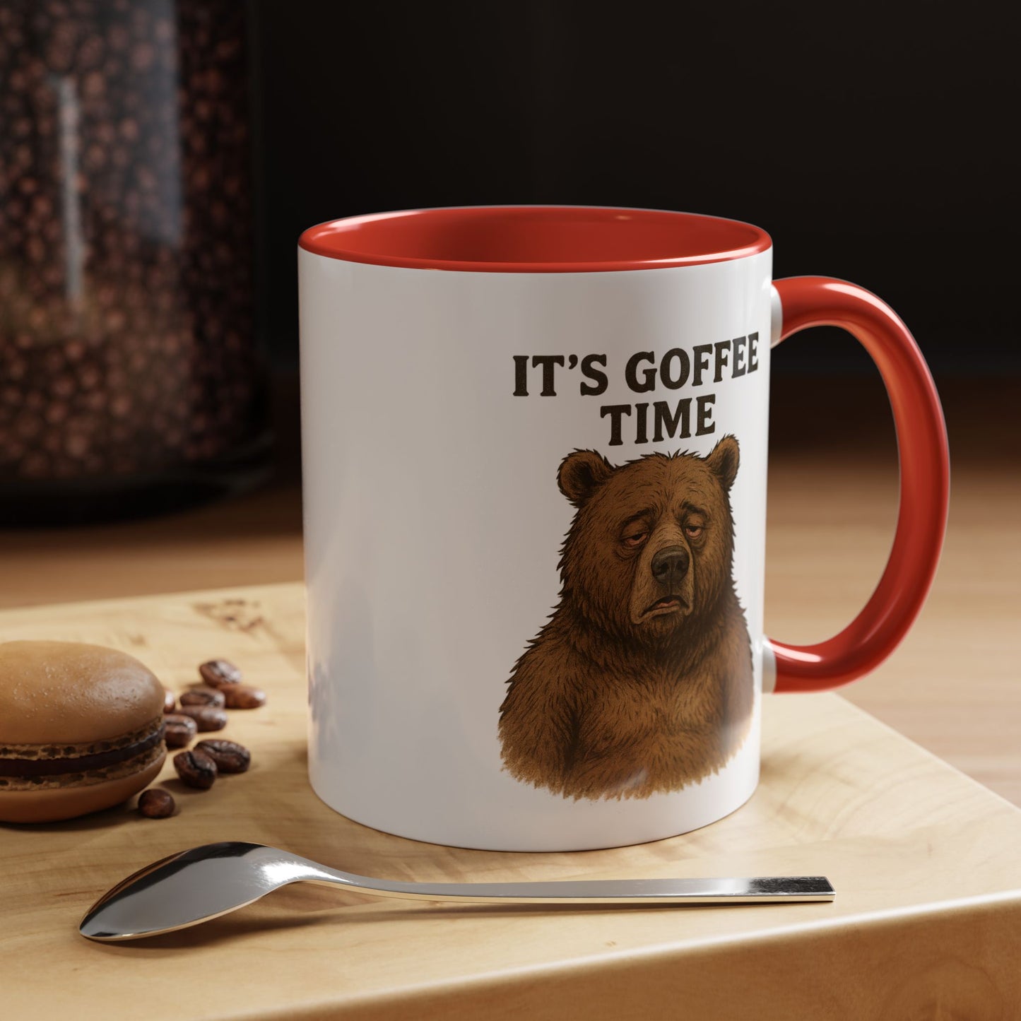 Funny Bear Coffee Mug - Perfect for Coffee Lovers, Gift for Friends, Funny Gift, Cute Kitchen Decor, Animal Lover Mug
